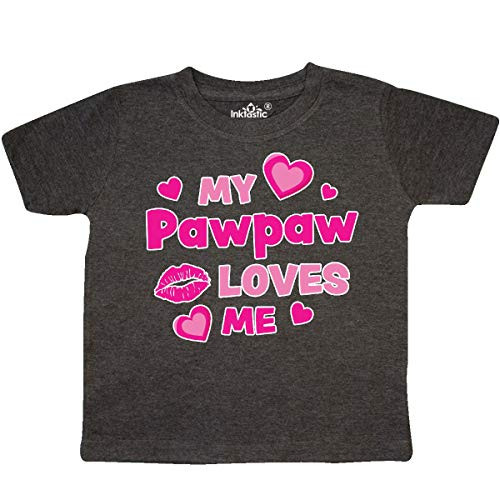 inktastic Valentines Day My Pawpaw Toddler T-Shirt 2T Retro Heather Smoke 3e1a2 inktastic Valentines Day My Pawpaw Toddler T-Shirt 2T Retro Heather Smoke 3e1a2