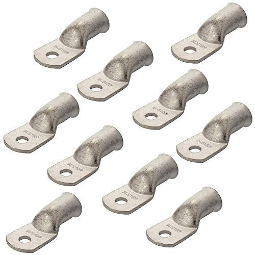 10PCS Heavy Duty Tinned Copper Wire Lugs 40 AWG Battery Cable Ends Tubular Bare Copper Eyelets Ring Terminal Connectors Marine Grade Wire Lugs Connectors 40 AWG -516RingEye 10PCS Heavy Duty Tinned Copper Wire Lugs 40 AWG Battery Cable Ends Tubular Bare Copper Eyelets Ring Terminal Connectors Marine Grade Wire Lugs Connectors 40 AWG -516RingEye