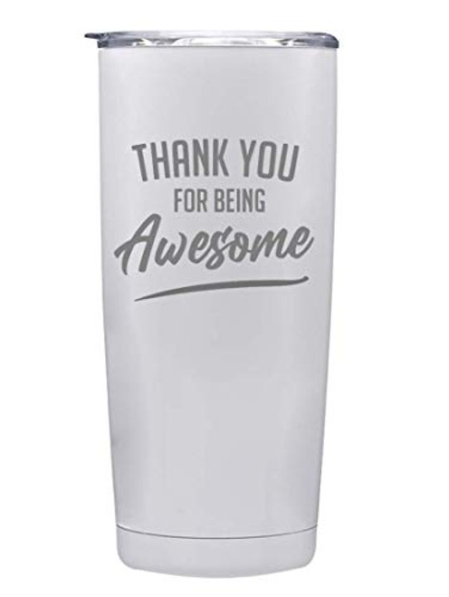 Thank you for Being Awesome 20oz Stainless Steel Tumbler - Thank you Gifts - Gifts for Women Coworker Gifts - Boss Gifts - Teacher Gifts - Thank You Gift for Best Friends - Gifts for Friends White Thank you for Being Awesome 20oz Stainless Steel Tumbler - Thank you Gifts - Gifts for Women Coworker Gifts - Boss Gifts - Teacher Gifts - Thank You Gift for Best Friends - Gifts for Friends White