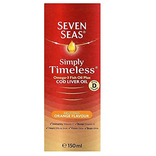 Seven Seas Orange Cod Liver Oil Liquid 150ml Pack of 3