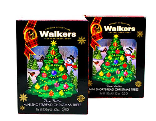 Walkers Pure Butter Shortbread Mini Trees  150g 5_3 oz  Pack of 2