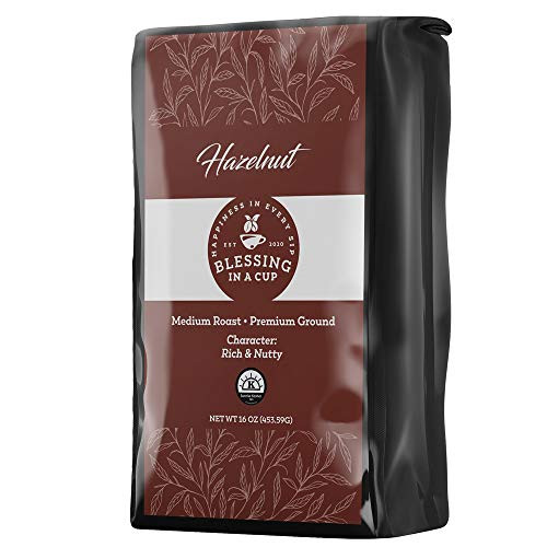 Hazelnut Ground Coffee 16oz Medium Roast Coffee with Hazelnut Flavor Premium Ground Coffee with Arabica Beans Kosher Certified Coffee Blend Bold Flavor Pack of 1 Hazelnut Ground Coffee 16oz Medium Roast Coffee with Hazelnut Flavor Premium Ground Coffee with Arabica Beans Kosher Certified Coffee Blend Bold Flavor Pack of 1
