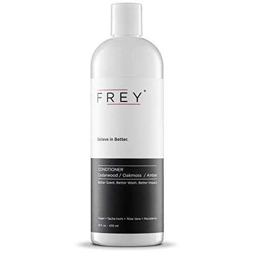 FREY Argan Oil Hair Conditioner - Natural Conditioner Made with Argan Oil Sunflower Oil Sacha Indi Oil Aloe Vera and Macadamia Oil 16 Ounce Bottle