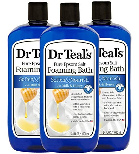 Dr Teals Foaming Bath 3-Pack 102 Fl Oz Total Milk  and  Honey