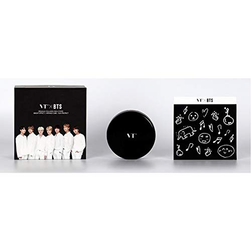 VT COSMETICS VT X BTS Collagen Pact 11g - Collagen Pact  Stickers  Photo Card Set7pcs BLACK 23