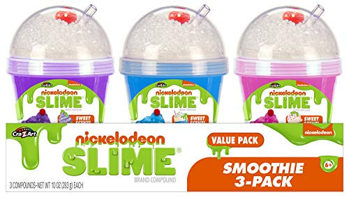 Cra-Z-Art Nickelodeon Slime Scented Slime Smoothie Pre-Made Slime 3pk