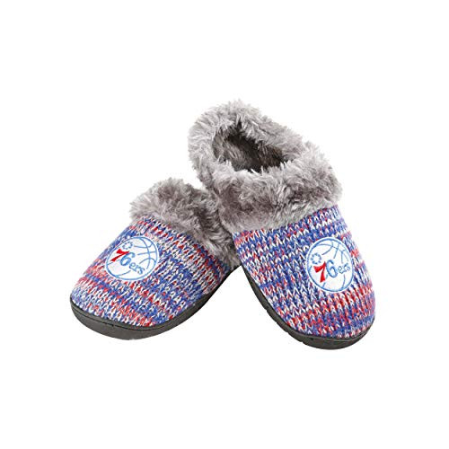 FOCO Philadelphia 76ers NBA Womens Peak Slide Slipper - L
