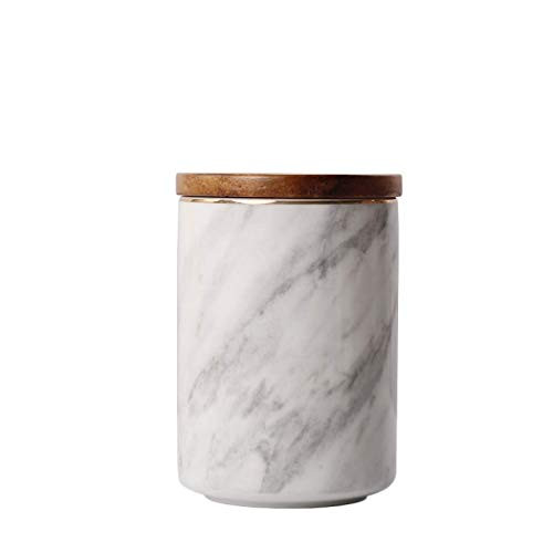 Ceramic Marble Pattern Food Storage Jar with Airtight Seal Bamboo Lid Ceramic Kitchen Canisters Food Storage Canister for Tea Coffee Bean Spice Sugar 100x150mm Ceramic Marble Pattern Food Storage Jar with Airtight Seal Bamboo Lid Ceramic Kitchen Canisters Food Storage Canister for Tea Coffee Bean Spice Sugar 100x150mm