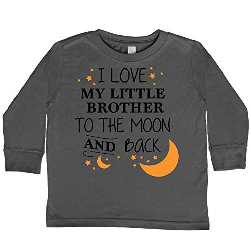inktastic I Love My Little Toddler Long Sleeve T-Shirt 5-6 Charcoal 29740