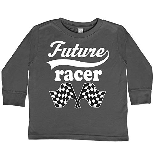 inktastic Future Racer Car Racing Toddler Long Sleeve T-Shirt 3T Charcoal 2c401