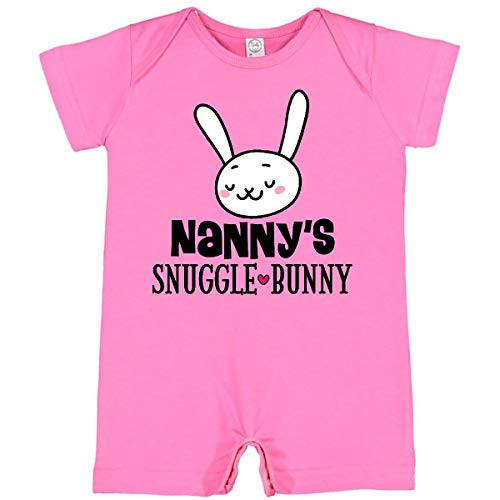 inktastic Nanny Bunny Rabbit Grandchild Infant Romper 6 Months Raspberry 2ece1