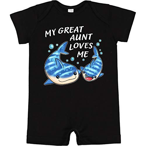 inktastic My Great Aunt Loves Me- Whale Infant Romper 18 Months Black 323d9 inktastic My Great Aunt Loves Me- Whale Infant Romper 18 Months Black 323d9