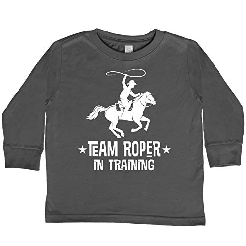 inktastic Team Roper in Training Toddler Long Sleeve T-Shirt 5-6 Charcoal 35bf3