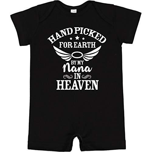 inktastic Handpicked for Earth by My Nana in Infant Romper 6 Months Black 3729c