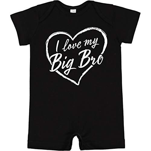 inktastic I Love My Big Bro in White Chalk Infant Romper 24 Months Black 37b36