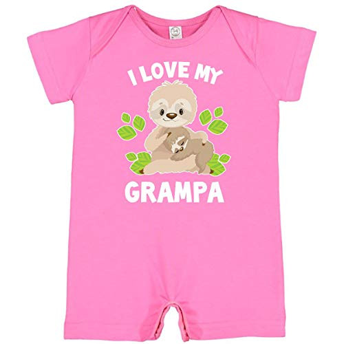 inktastic Cute Sloth I Love My Grampa Infant Romper 18 Months Raspberry 38271