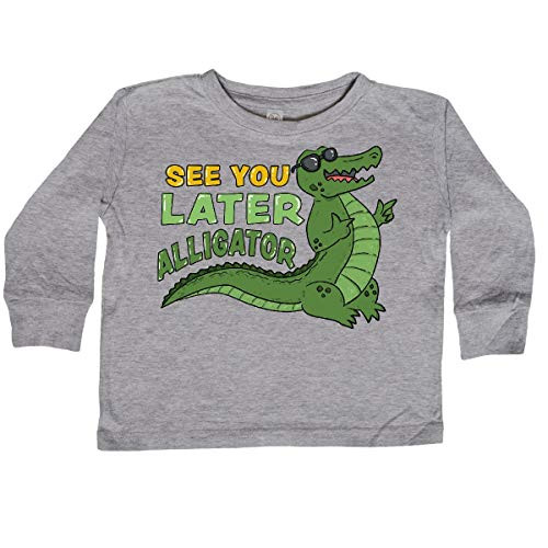 inktastic See You Later Toddler Long Sleeve T-Shirt 5-6 Athletic Heather 38375