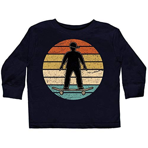 inktastic Skateboarding Retro Sunset Toddler Long Sleeve T-Shirt 3T Black 397eb
