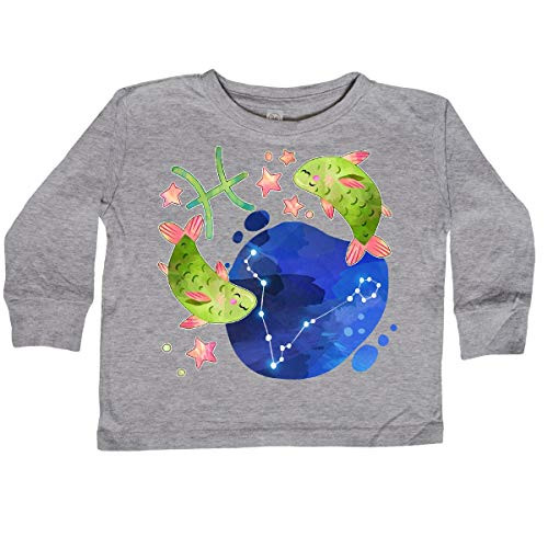 inktastic Pisces Toddler Long Sleeve T-Shirt 3T Athletic Heather 39c6b inktastic Pisces Toddler Long Sleeve T-Shirt 3T Athletic Heather 39c6b