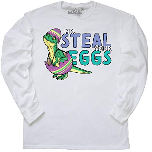 inktastic Easter Baby T-Rex Disguised Long Sleeve T-Shirt XX-Large White 3aa44