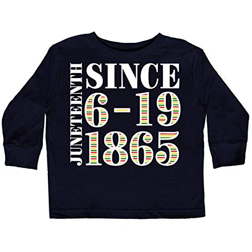 inktastic Juneteenth Since 6-19-1865 Toddler Long Sleeve T-Shirt 4T Black 3b6f9