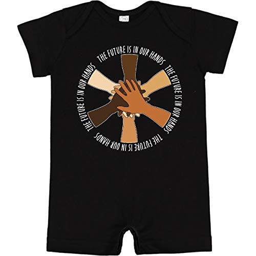 inktastic The Future is in Our Hands Infant Romper 12 Months Black 3bad4
