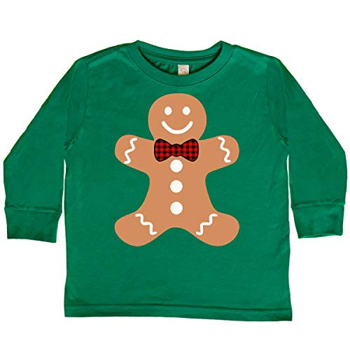 inktastic Cute Gingerbread Man Toddler Long Sleeve T-Shirt 4T Kelly Green 3d005 inktastic Cute Gingerbread Man Toddler Long Sleeve T-Shirt 4T Kelly Green 3d005