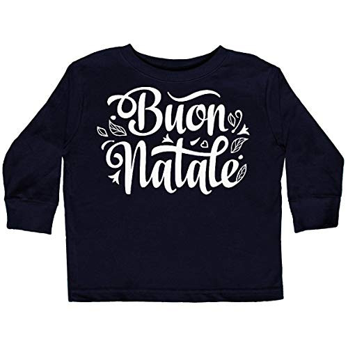inktastic BUON Natale Italian Toddler Long Sleeve T-Shirt 5-6 Black 3d734