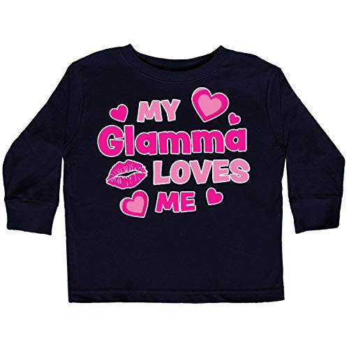 inktastic Valentines Day My Glamma Toddler Long Sleeve T-Shirt 3T Black 3e18a