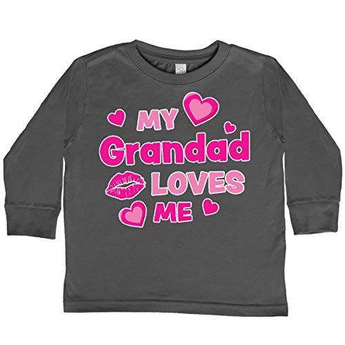 inktastic Valentines Day My Toddler Long Sleeve T-Shirt 2T Charcoal 3e19d