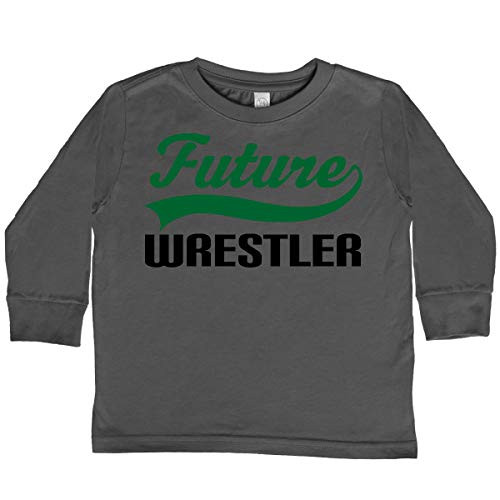 inktastic Future Wrestler Toddler Long Sleeve T-Shirt 3T Charcoal 14f35