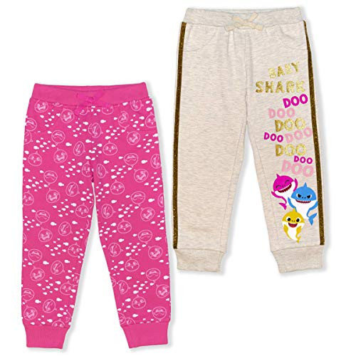 Nickelodeon Girls 2-Piece Baby Shark Jogger Pant Set Pink Size 4T