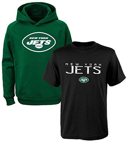 NFL Youth 8-20 Polyester Performance Primary Logo Hoodie and T-Shirt 2 Pack Set X-Large 1820 New York Jets NFL Youth 8-20 Polyester Performance Primary Logo Hoodie and T-Shirt 2 Pack Set X-Large 1820 New York Jets