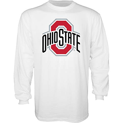 NCAA Ohio State Buckeyes Mens Long Sleeve T Shirt White Icon Ohio State Buckeyes White XX-Large NCAA Ohio State Buckeyes Mens Long Sleeve T Shirt White Icon Ohio State Buckeyes White XX-Large