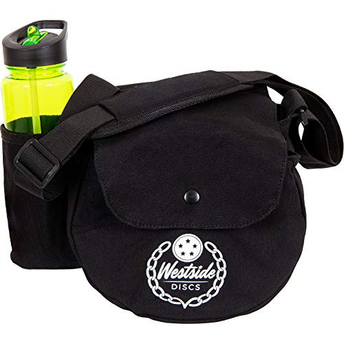 Westside Discs Sling Disc Golf Bag  10-12 Disc Capacity  Frisbee Golf Bag  Heavy Duty 16oz Canvas  Great for Beginners
