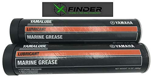XFINDER POWERED BY PINE GROVE POWERSPORTS Yamalube ACC-GREAS-14-CT Marine Multi-Purpose Grease 2 Pack Includes X-Finder Sticker