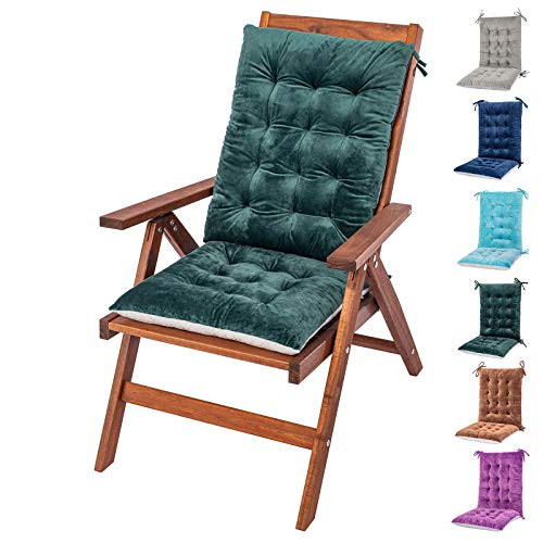 Rocking Chair Cushions and Pads Adirondack Chair Cushion Back and Seat Cushion for Outdoor Patio chair Office chair Desk chair Dining chairs Kitchen chair Lounge chair Dark Green Flannel 1
