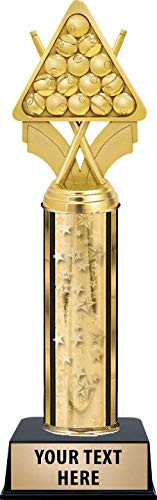 Billiard Trophy 11 Gold Stars Billiards Trophy Award Customize Now Prime