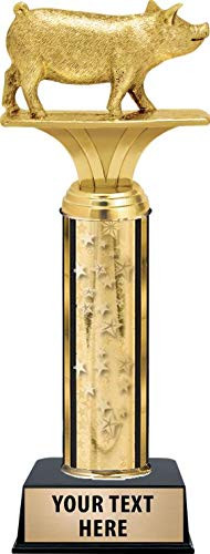 Pig Trophy 11 Gold Stars Pig Trophy Awards Customize Now Prime