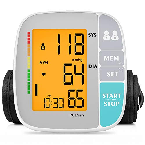 A ANJOCARE Blood Pressure Monitor Automatic Upper Arm BP Machine Digital Accurate Blood Pressure Cuffs Kit for Home Use Pulse Rate Monitoring Meter Extra Large Cuff Large Display 500 Sets Memory A ANJOCARE Blood Pressure Monitor Automatic Upper Arm BP Machine Digital Accurate Blood Pressure Cuffs Kit for Home Use Pulse Rate Monitoring Meter Extra Large Cuff Large Display 500 Sets Memory