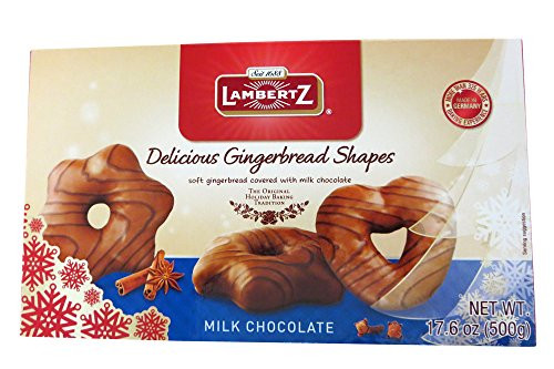 Henry Lambertz - Milk Chocolate Covered Lebkuchen Shapes - 500g17_6 Oz 2 Pack