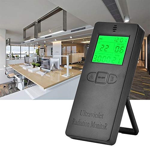UV Tester - LCD Portable Digital Ultraviolet Radiation Detector UV UVI Meter Tester with Temperature Display