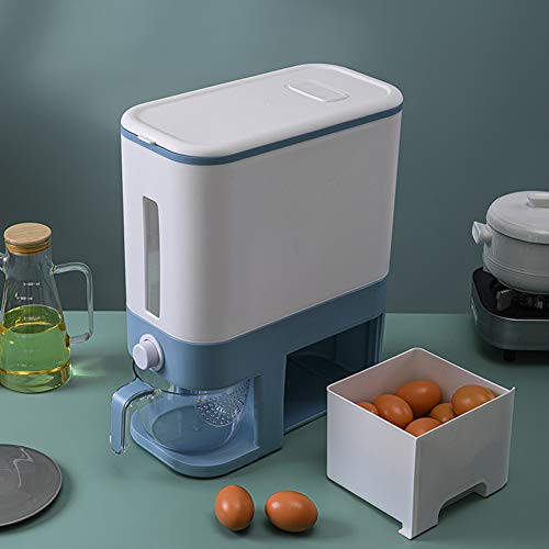 Rice Bucket Rice Storage Box Rice Dispenser Rice Storage Bin Large Sealed Grain Container Dry Food Dispenser for Home and Kitchen