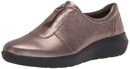 Clarks womens Kayleigh Sail Loafer Metallic Leather 11 US