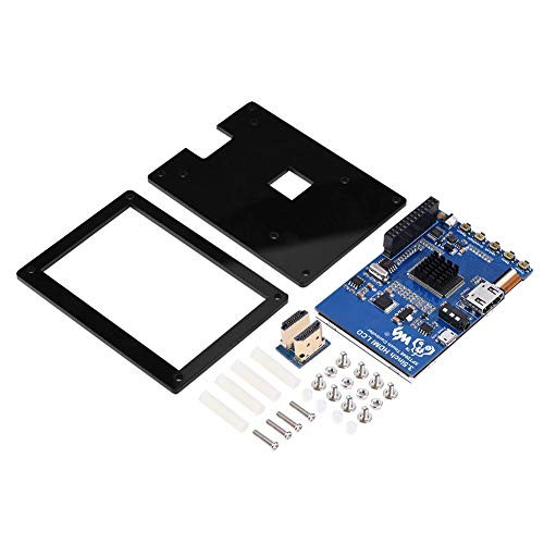 Vikye HDMI LCD Display 1080P IPS 60fps 3_5 inch HDMI LCD Screen Display for Raspberry Pi  Black Acrylic Case Audio Output HDMI LCD Display