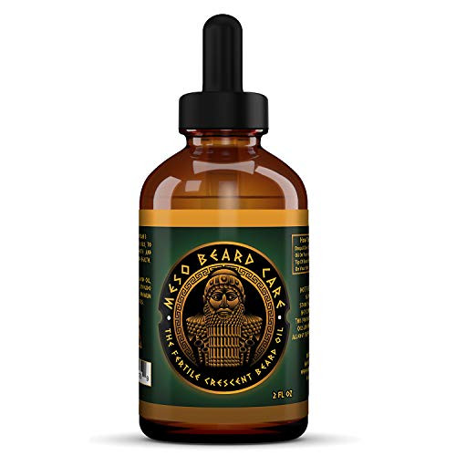 The Fertile Crescent Beard Oil - All Natural Bergamot Vanilla and Patchouli Fragrance - Meso Beard Care 2 oz.
