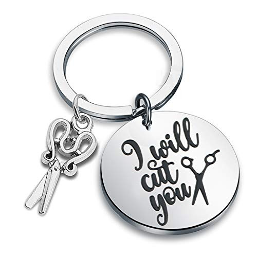 HOLLP Expandable Hairdresser Keyring Hair Stylist Gift I Will Cut You Hairdresser Jewelry Scissor Bangle Keyring with Comb Hair Drier Charm Graduation Gift?Keyring? HOLLP Expandable Hairdresser Keyring Hair Stylist Gift I Will Cut You Hairdresser Jewelry Scissor Bangle Keyring with Comb Hair Drier Charm Graduation Gift?Keyring?