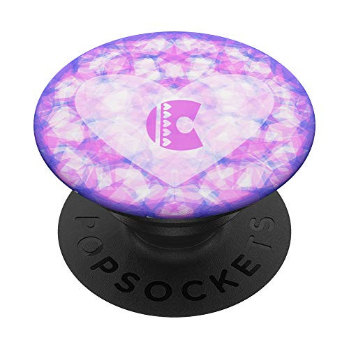 Initial C Letter Pop Socket Pink Marble - Monogram C Girls PopSockets Grip and Stand for Phones and Tablets