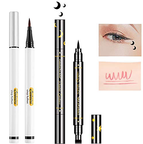 Eyebrow Tattoo Pencil with Eyeliner Pen Drawing Eyebrow Pencil Eye Makeup Long Lasting Waterproof  and  Smudgeproof Natural Looking Brow BlackPink purple