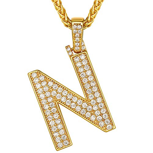 Richsteel Alphabet Letter N Pendant 